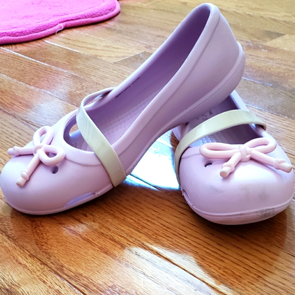 Pink adorable crocs